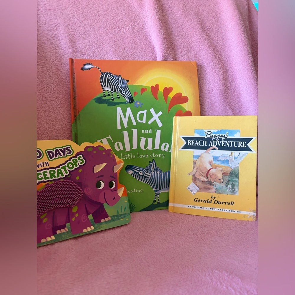 3 like new kids books